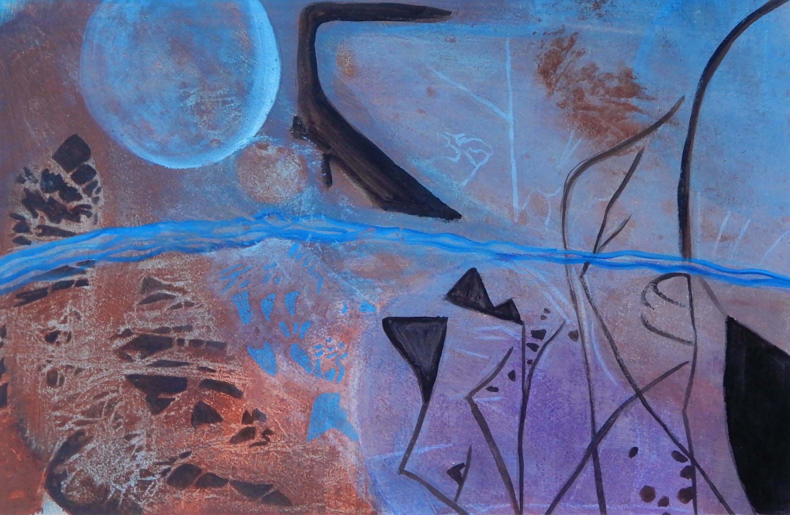 Doodie Herman Moon River Abstract