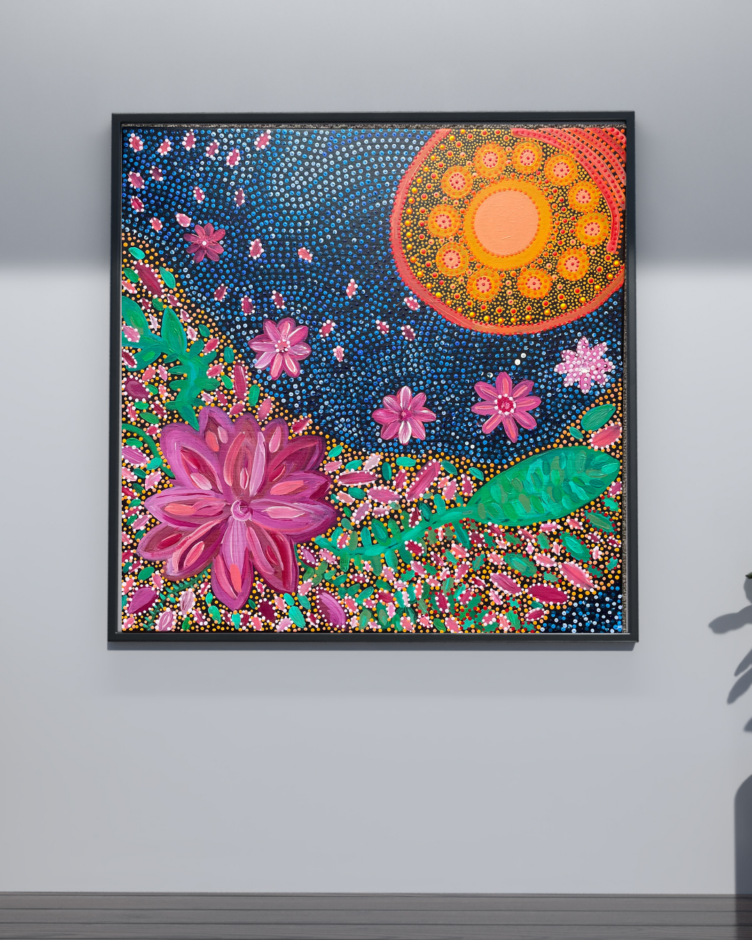 Aesthetic Mid Century Modern Living Room Photography Wall Art Frame Mockup Instagram Post Portrait (10)