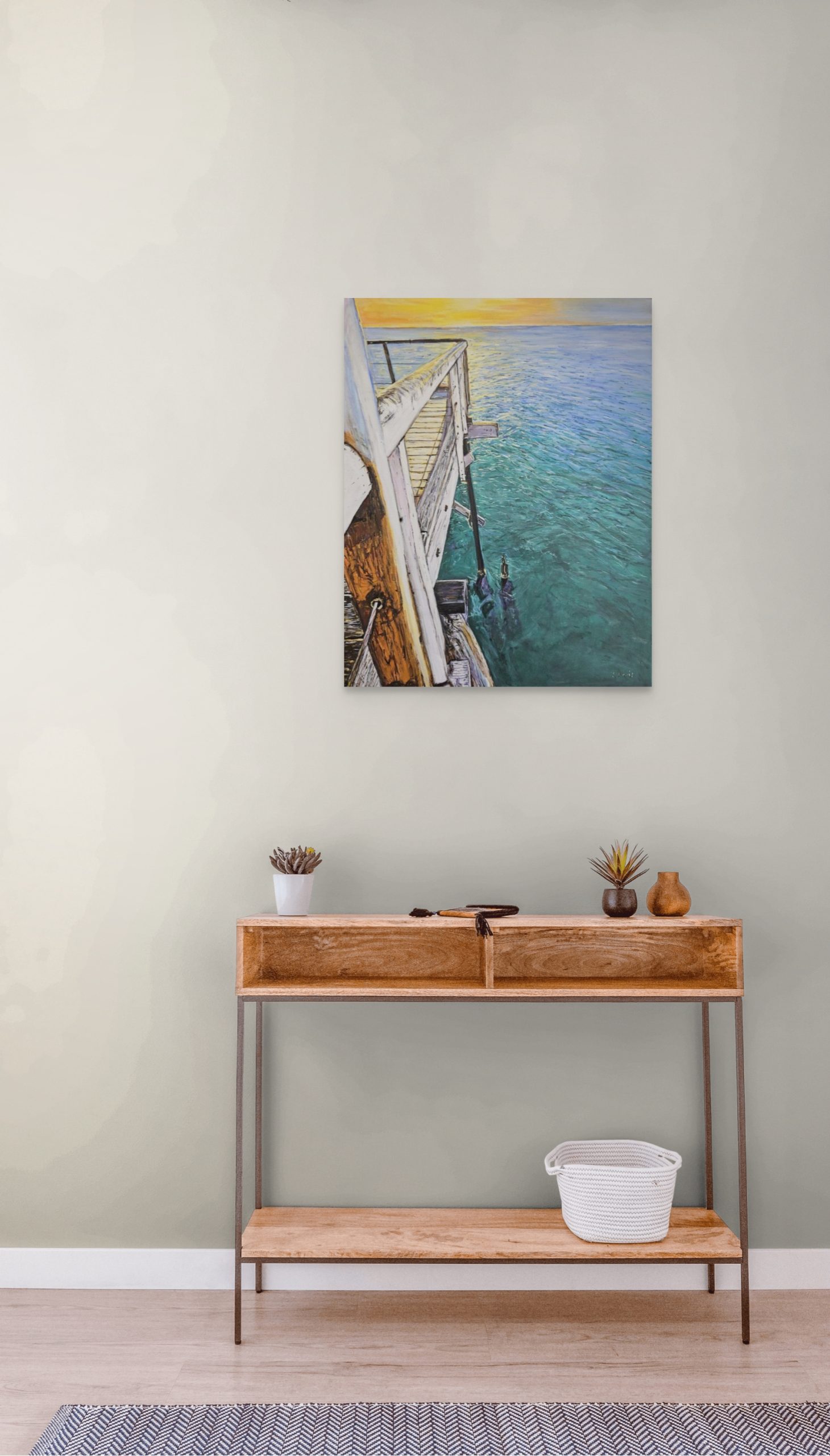 Sunset's Embrace Styled Scene