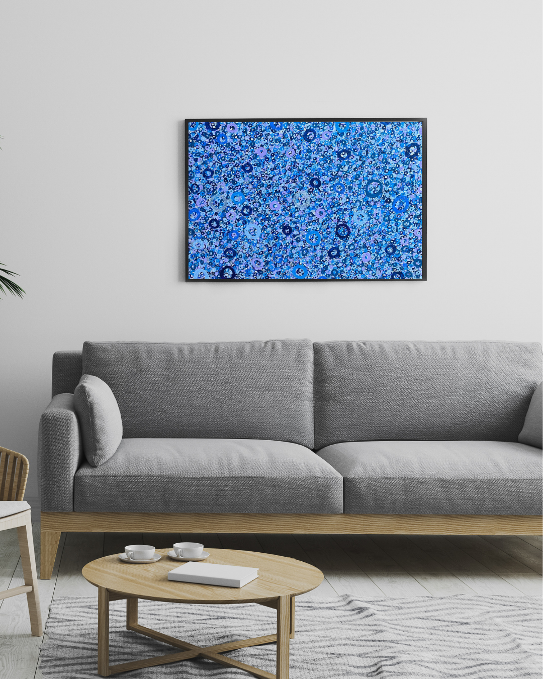 Aesthetic Mid Century Modern Living Room Photography Wall Art Frame Mockup Instagram Post Portrait (12)