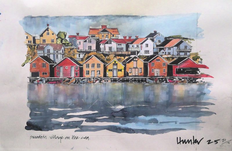 Swedish village by the sea