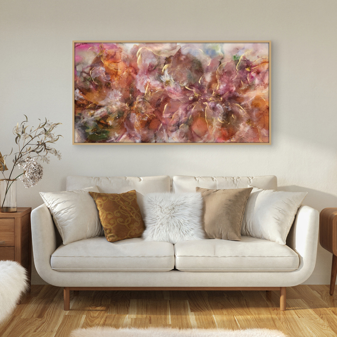 Minimalist Living Room With A Cozy White Sofa, Beautiful Pillows, Wooden Furniture And Modern Decor, 3d Render