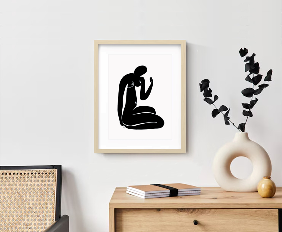 Black Nude Selfie Close Up Scandi