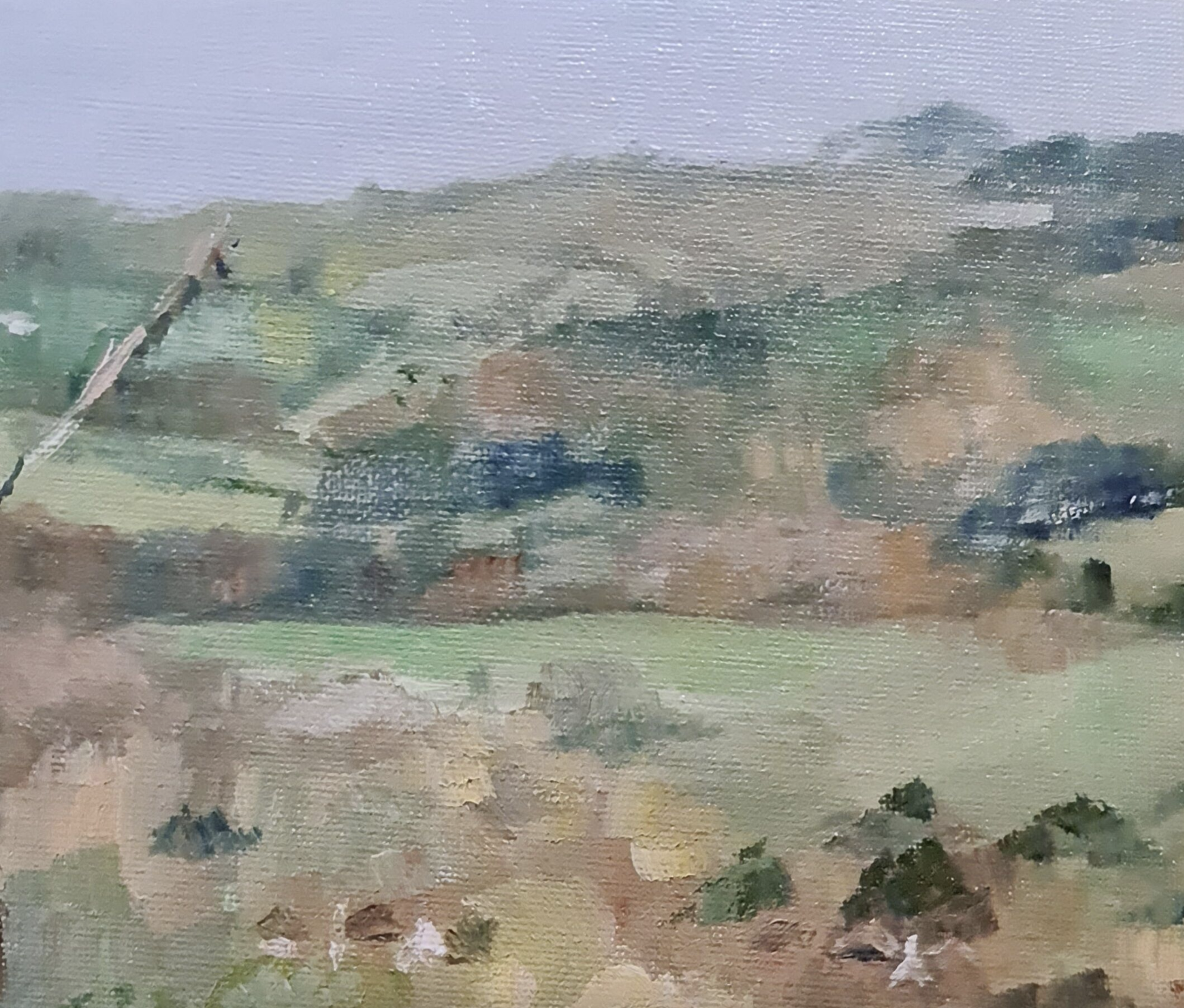 A Hen Called Diddle Jo S. Stacey Fine Art Oils Close Up 3