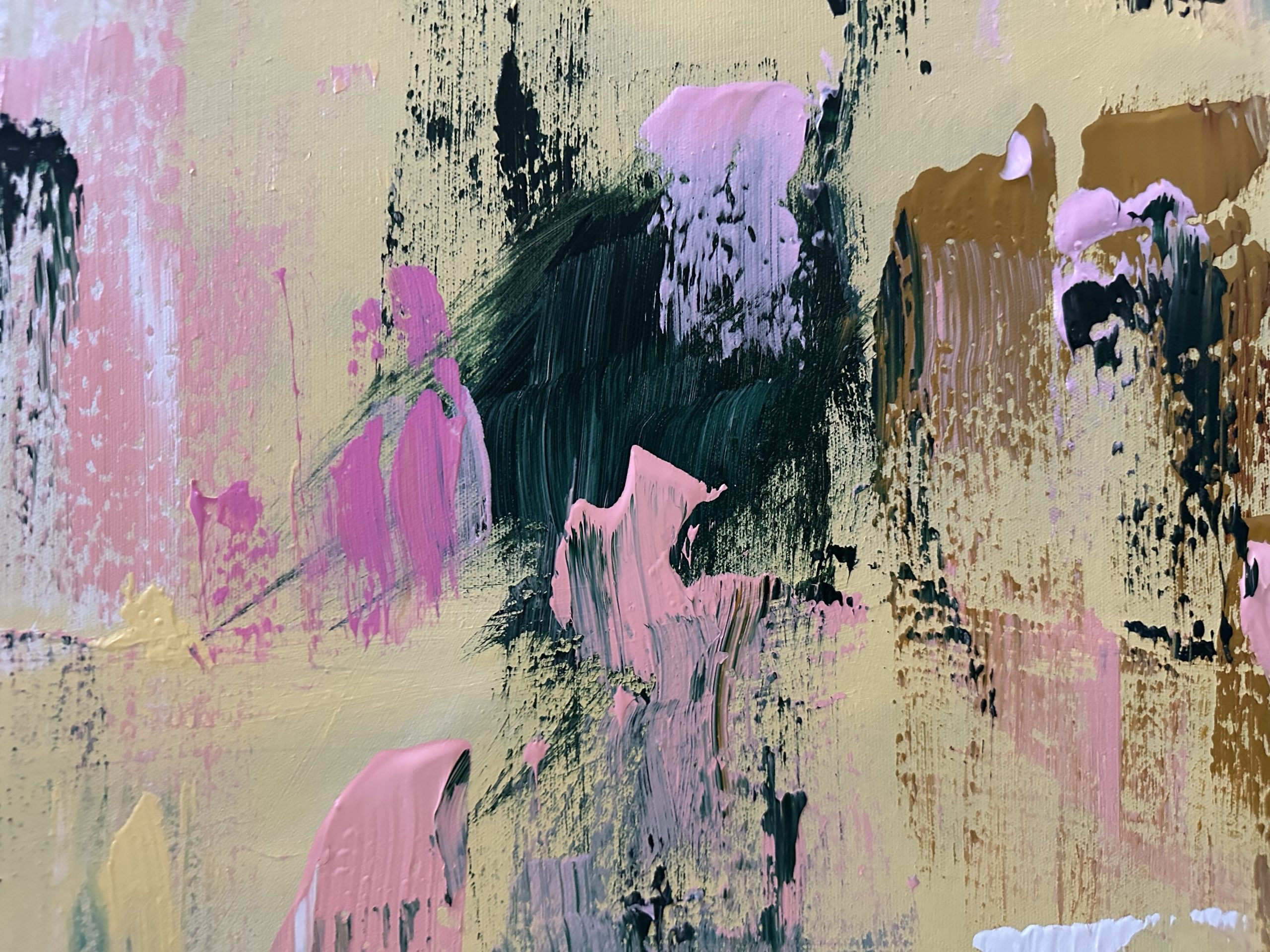 Close Up Pink And Green Alanah Jarvis Art