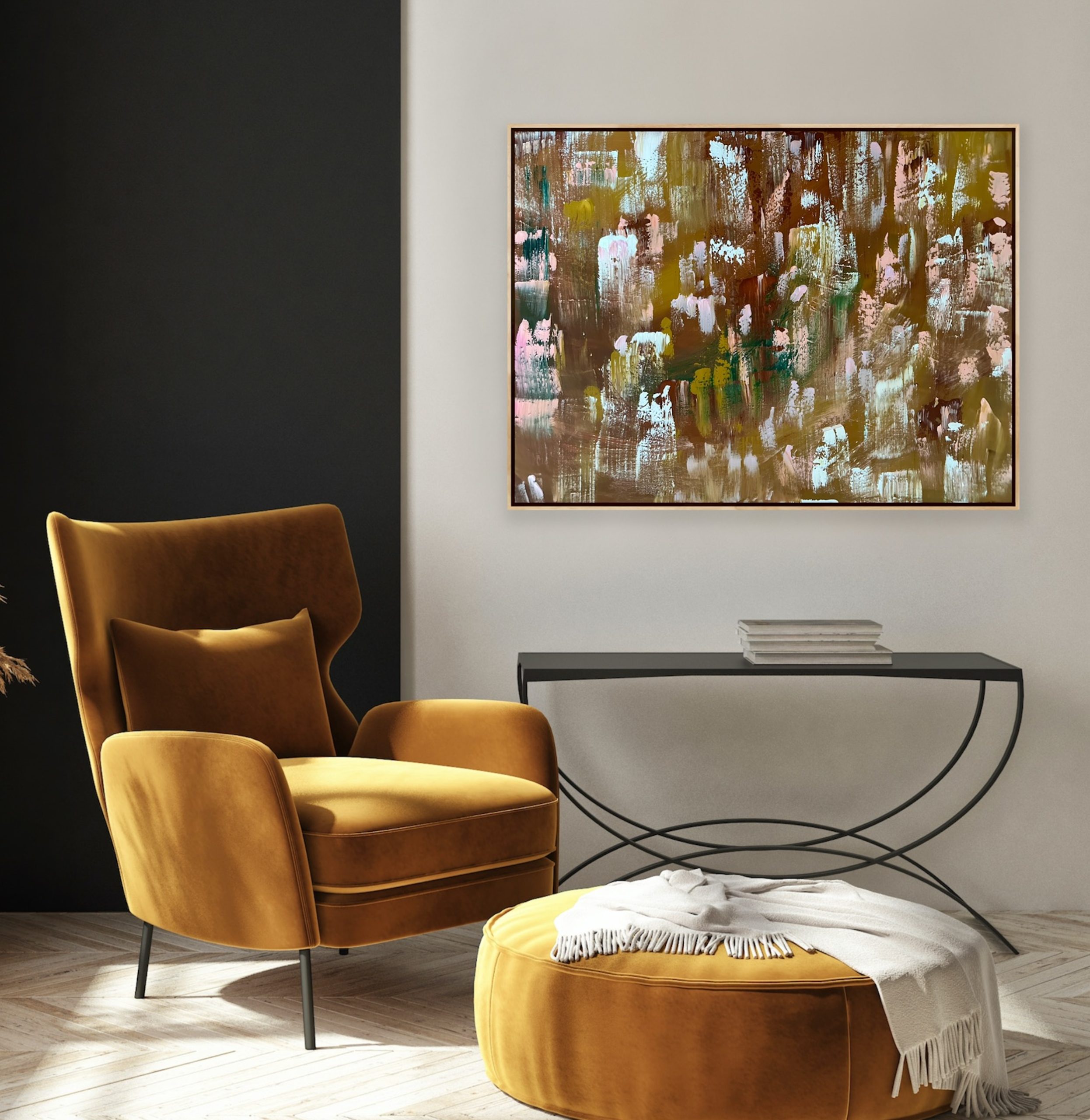 Modern Brown Interior Alanah Jarvis Art