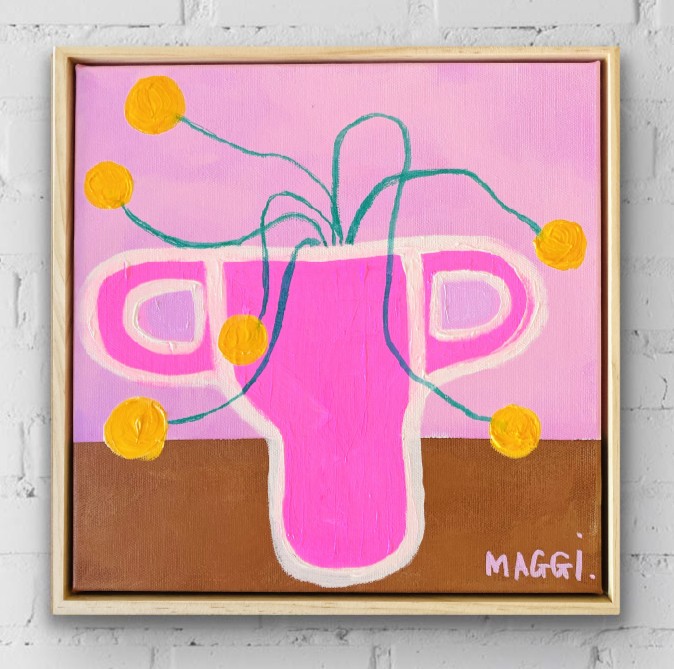 Wonky Vessel with Yellow