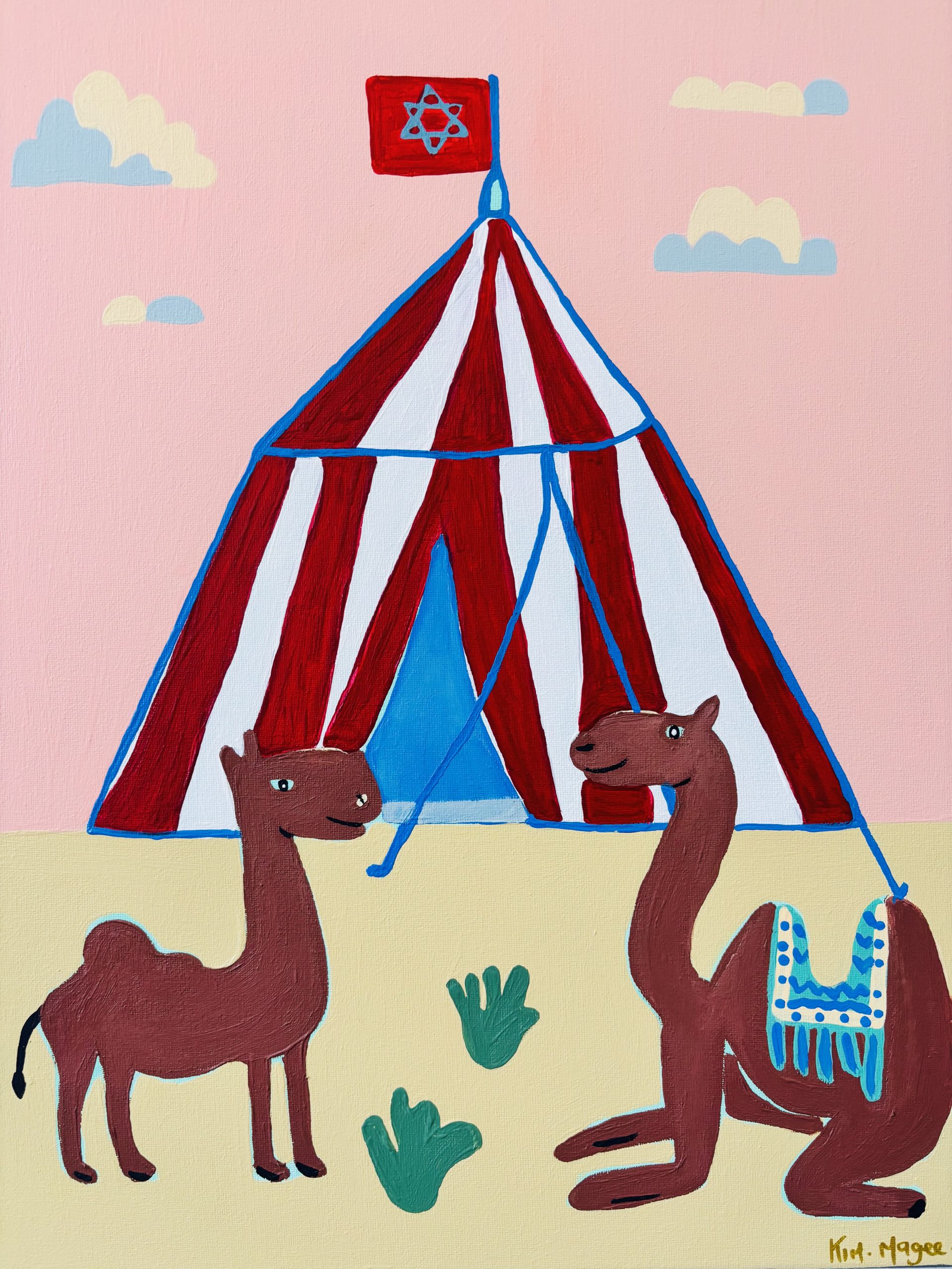 Kim Magee Art The Camel Traders Tent 4
