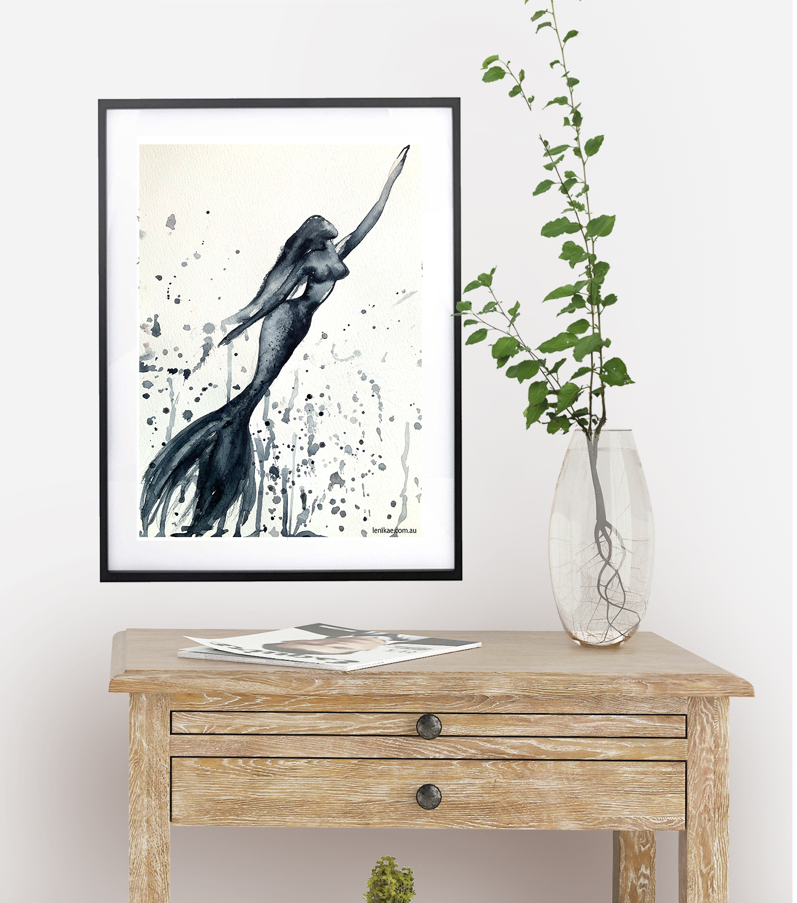 Leni Kae Mermaid Rising Spirit A4 Interior Design