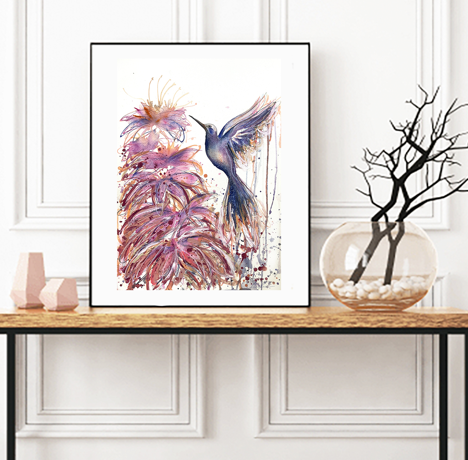 Sydney Artist Leni Kae Hummingbird Spirit Interior Design2