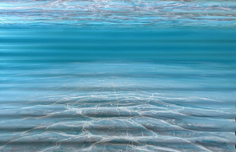 Underwater Turquoise Corrugations