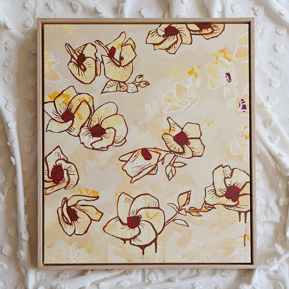 Lr 04 Coastal Hibiscus Song Smith & Brooks Art Abstract Landscape Floral Art Coastal Style Beach Interiors Ready To Hang Australian Art