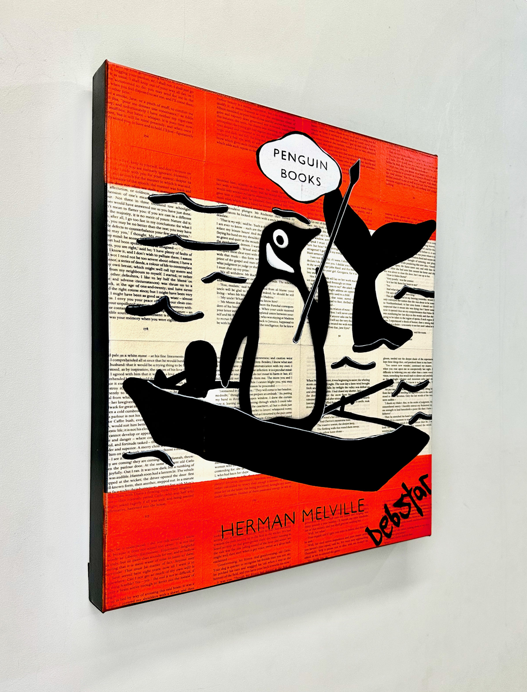 Penguin Books Moby Dick 3 Pop Art Deborah Debstar Lang Art Urban Canvas 3