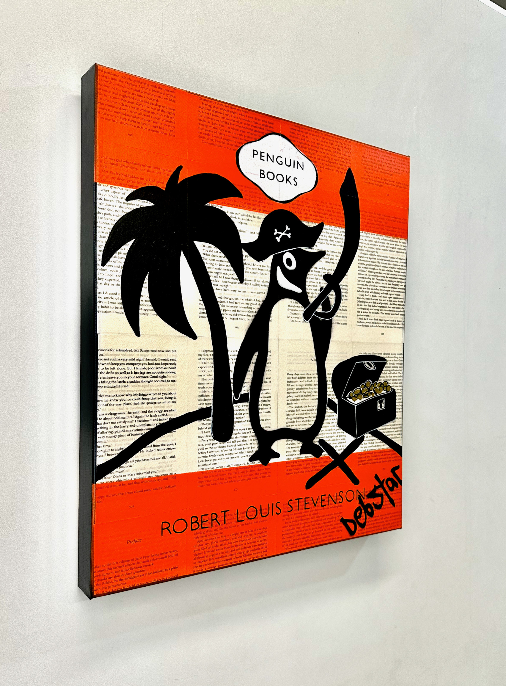 Penguin Books Treasure Island Pop Art 3 Deborah Lang Art Urban Canvas 3