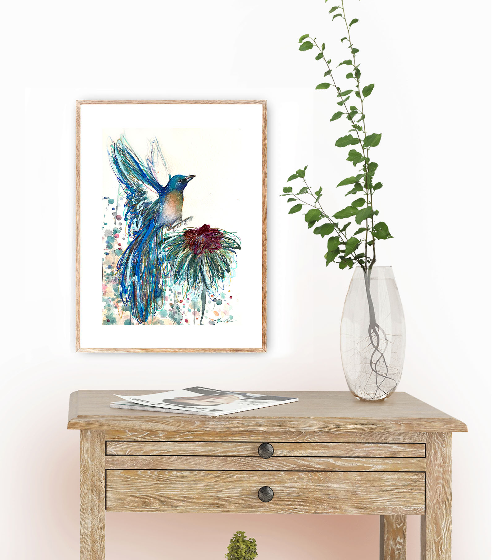Sydney Artist Leni Kae Lazuli Bunting Interior Design Example