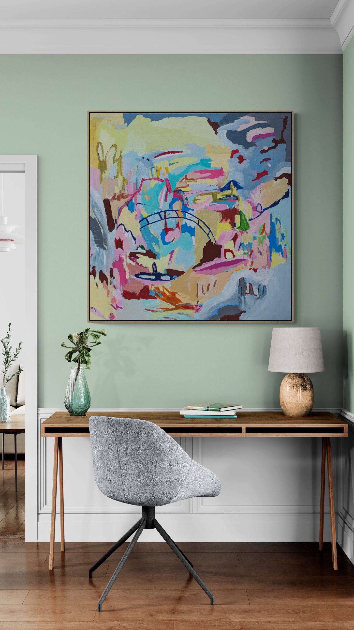 Classic Interior With Writing Desk (2)