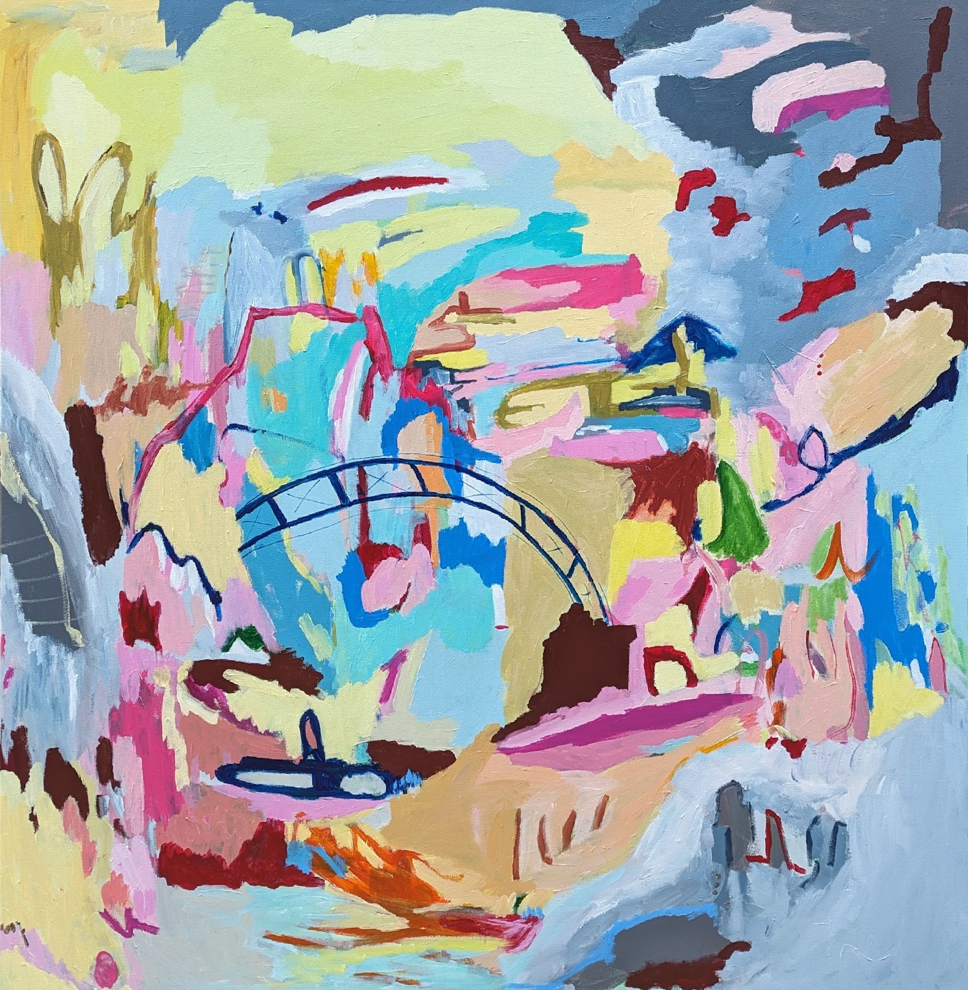 When Darkness Turns To Light Alpana Rai 110 X 110 Cm $1950 Arttoart Affordable Art Fair