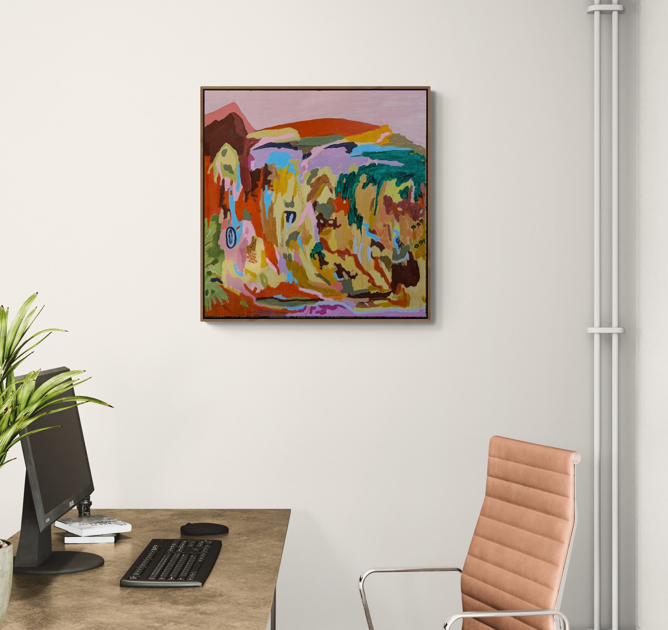 Home Office With A Desktop Computer (1)