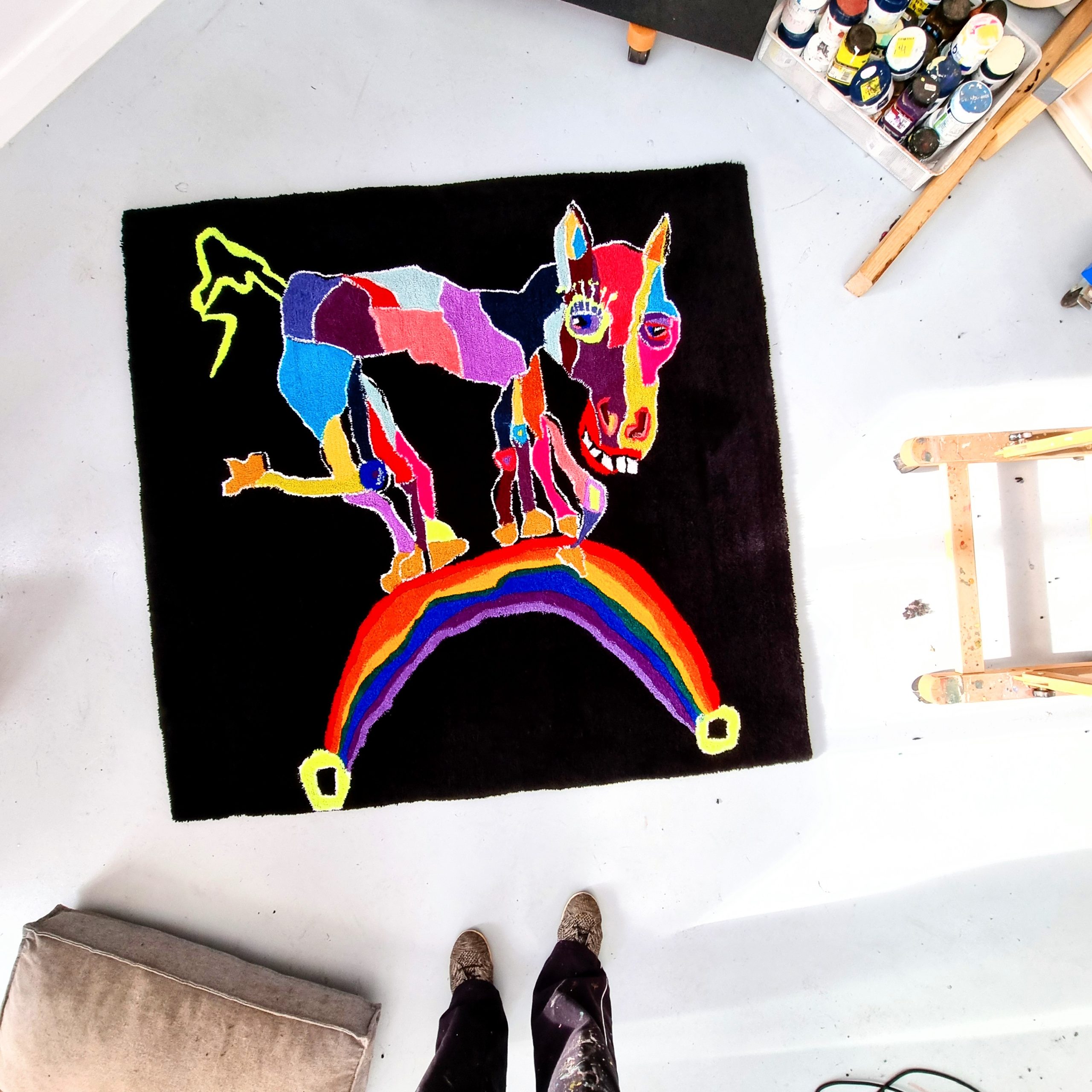 Sleipner And The Rainbow Bridge Rug 2