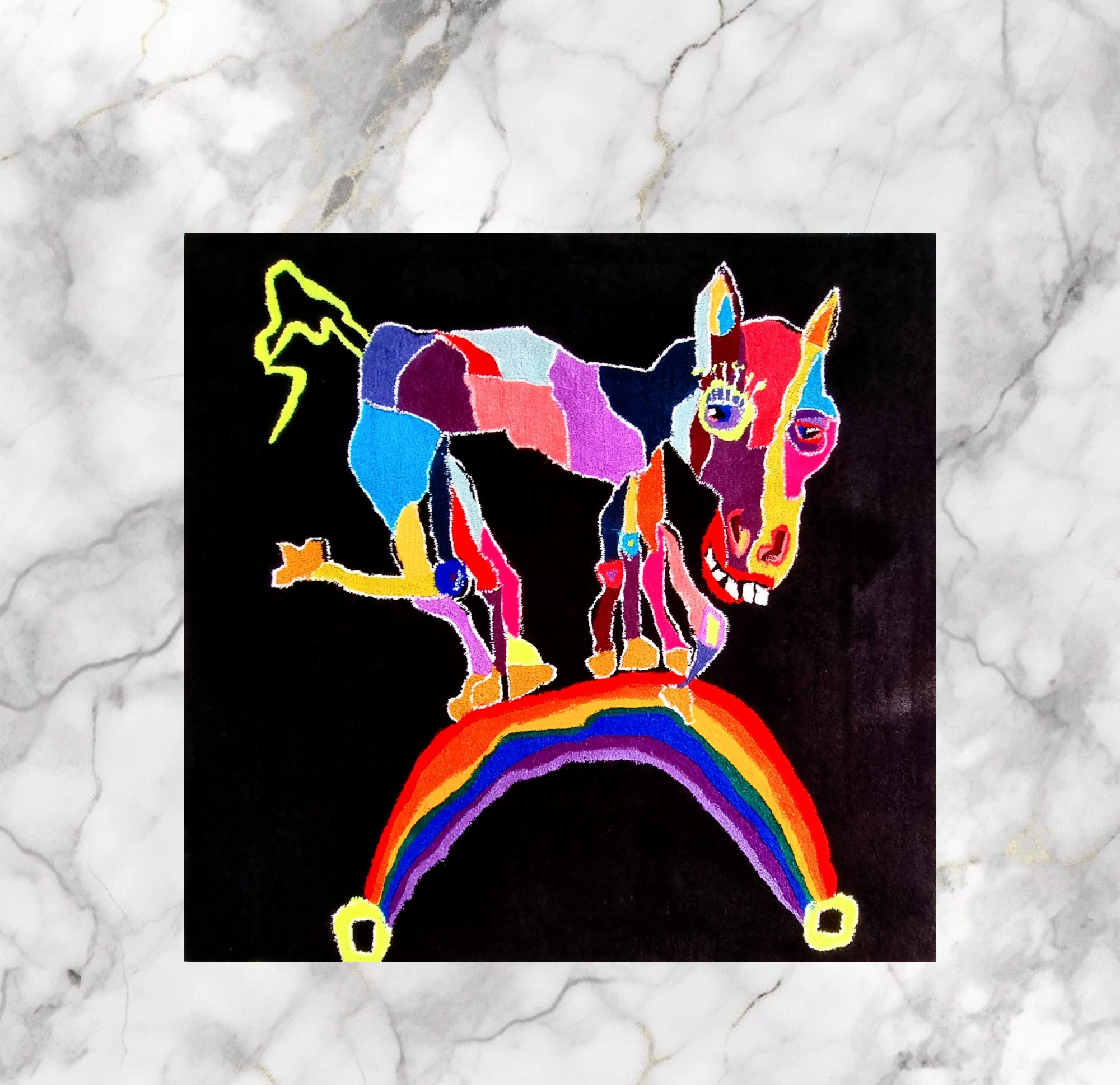 Sleipner And The Rainbow Bridge Rug 4