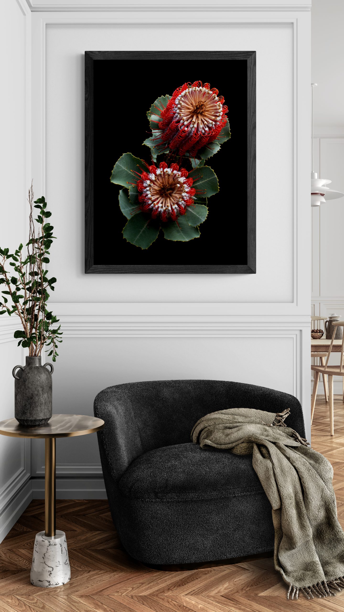 Living Room Corner With Fancy Armchair (15)