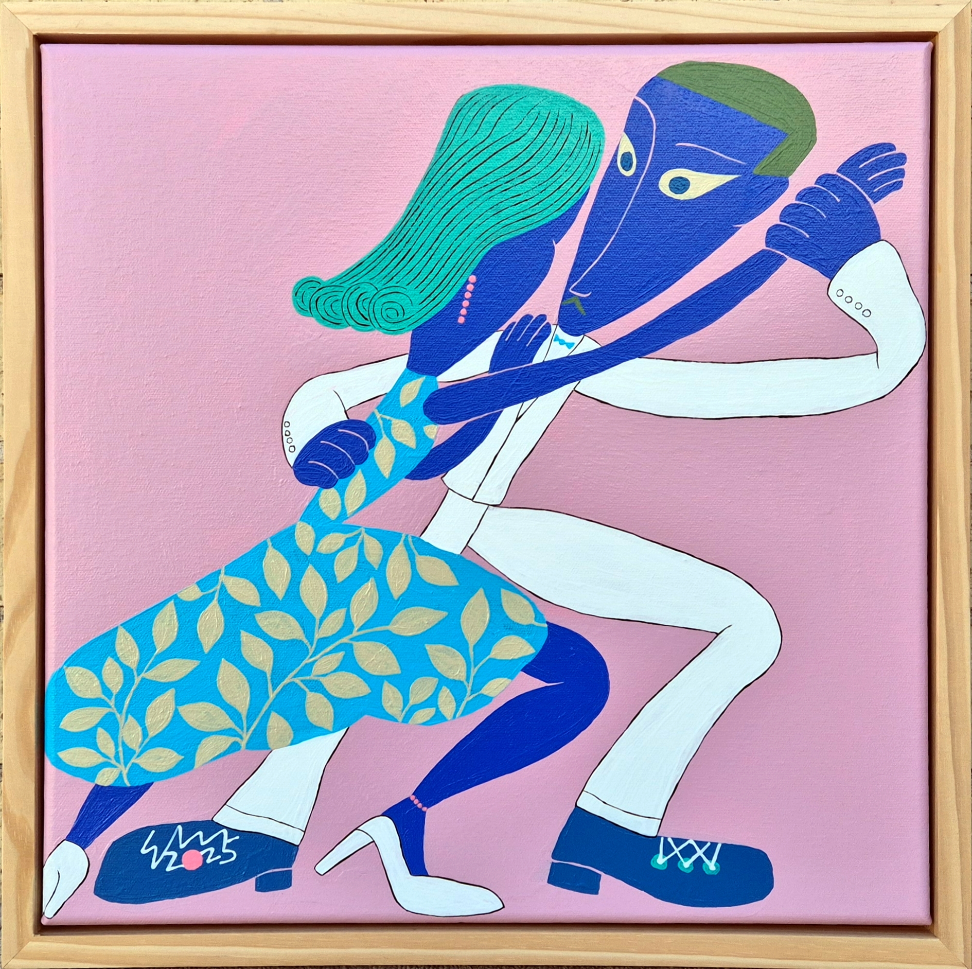 Tango Dancing Couple 2025 Framed Outdoor (1)