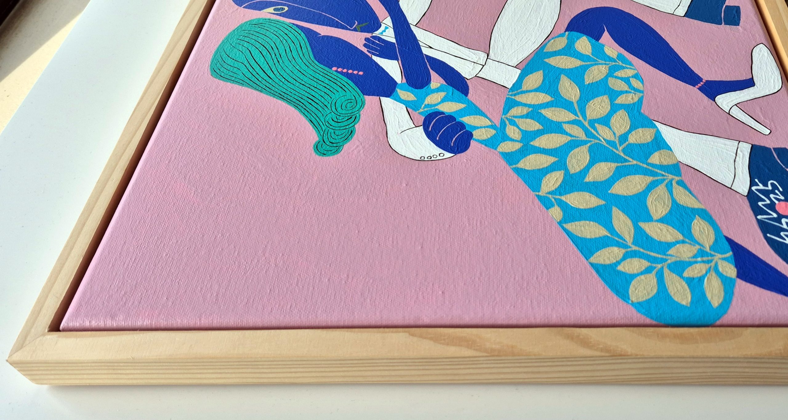 Tango Dancing Couple 2025 Framed Table Indoor (2)