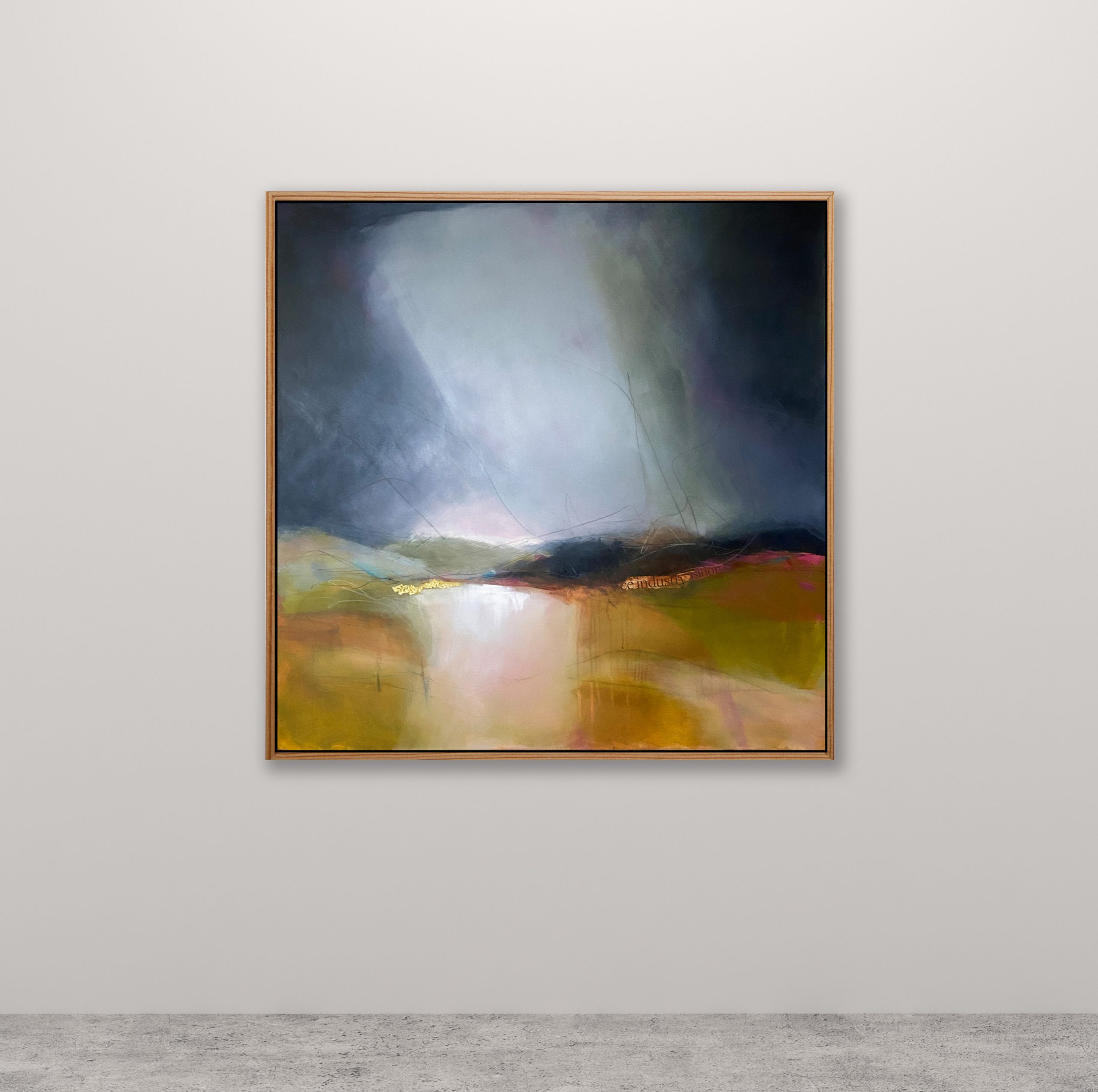 Listening For Currawongs Shown Framed And Hanging