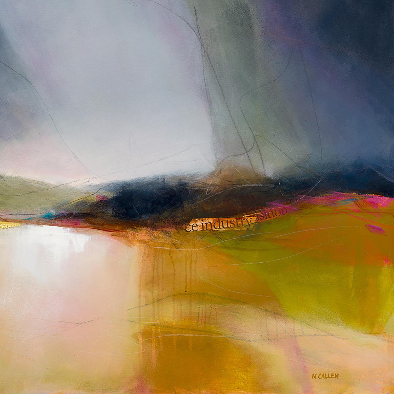 Narelle Callen Listening For Currawongs Detail Lower Right