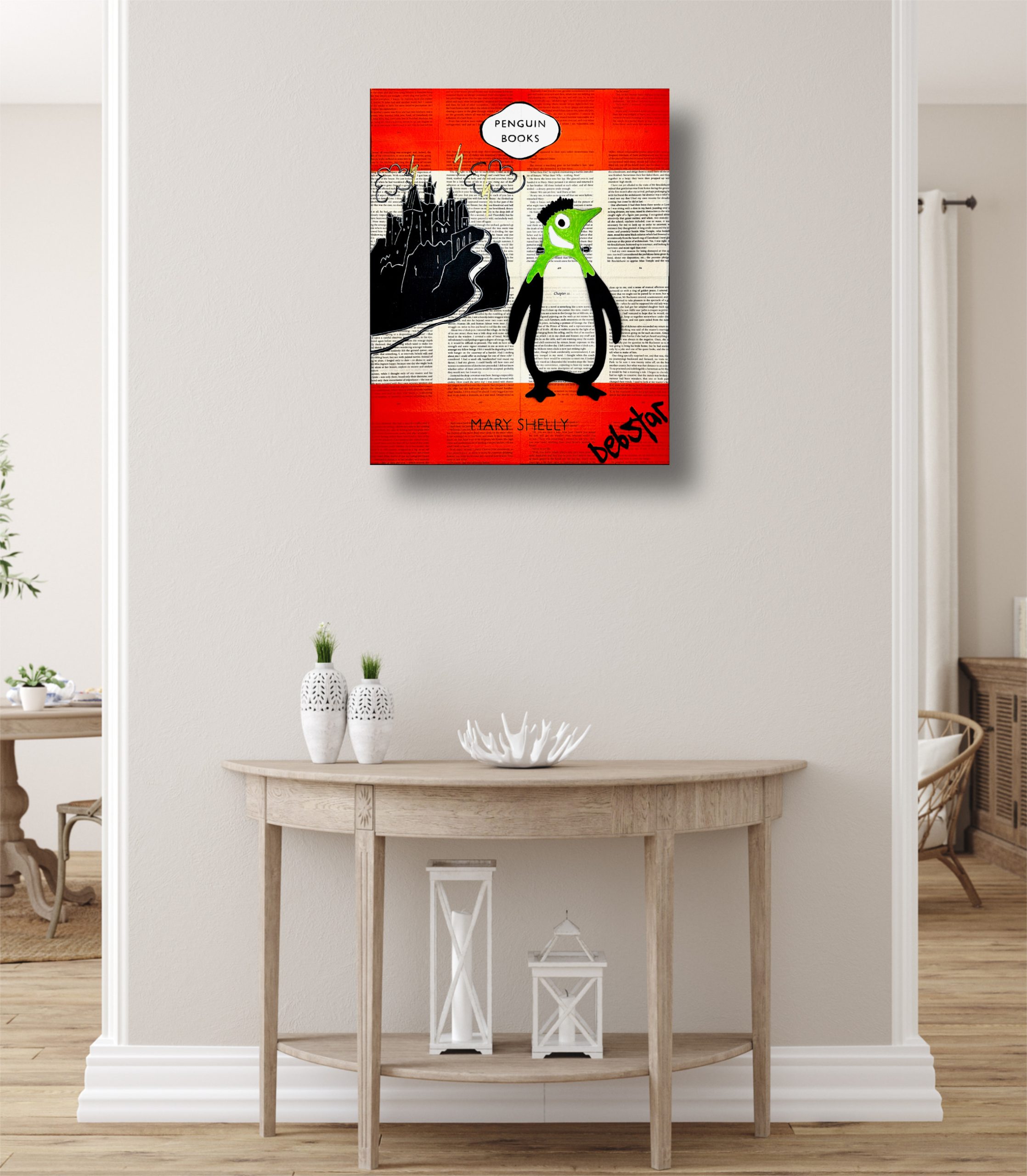 Penguin Book Frankenstein Pop Art Deborah Lang Debstar Art Urban Canvas 6