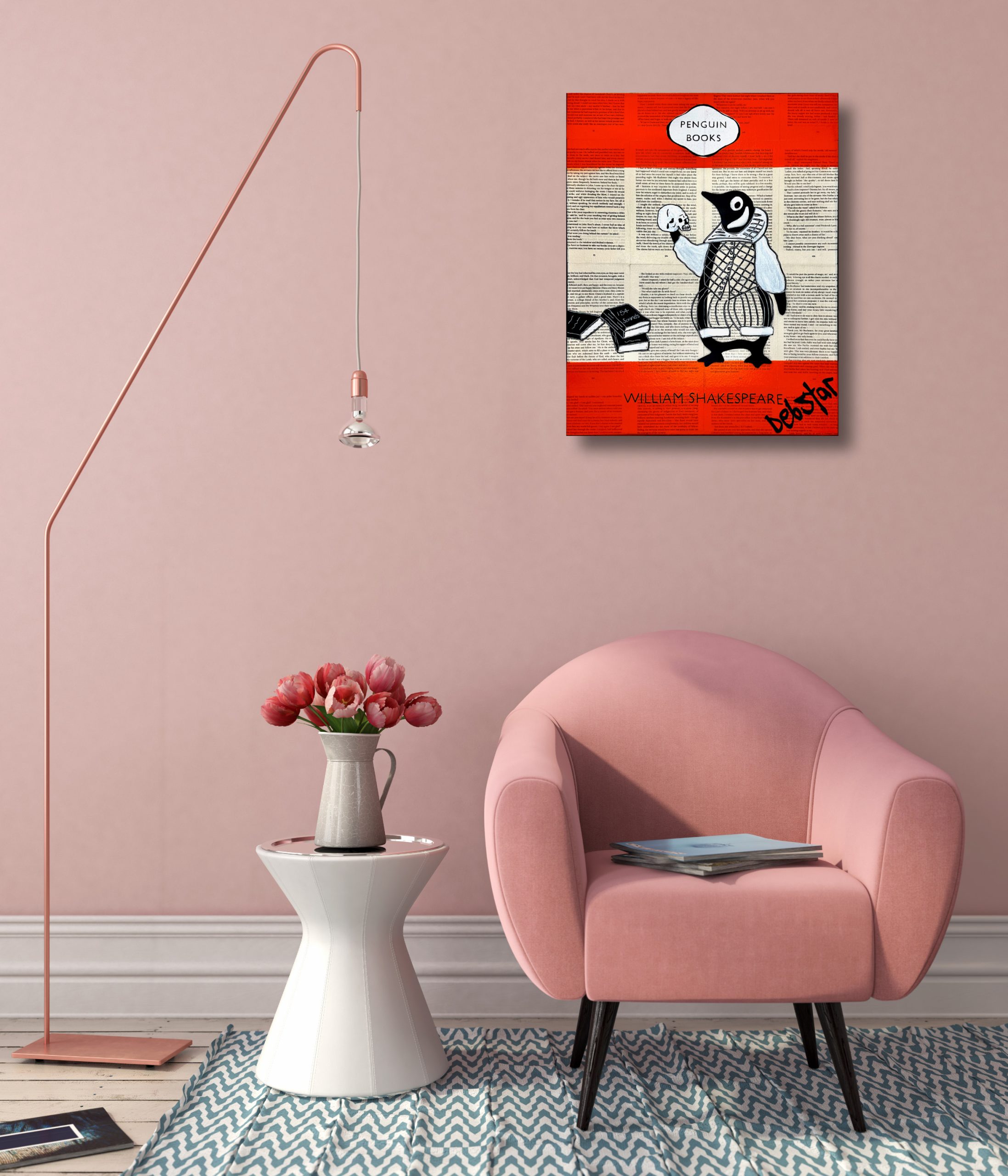 Penguin Books Shakespeares Sonnets Pop Art Deborah Lang Debstar Art Urban Canvas 2