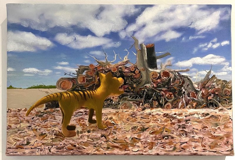 Thylacine in Landscape 2