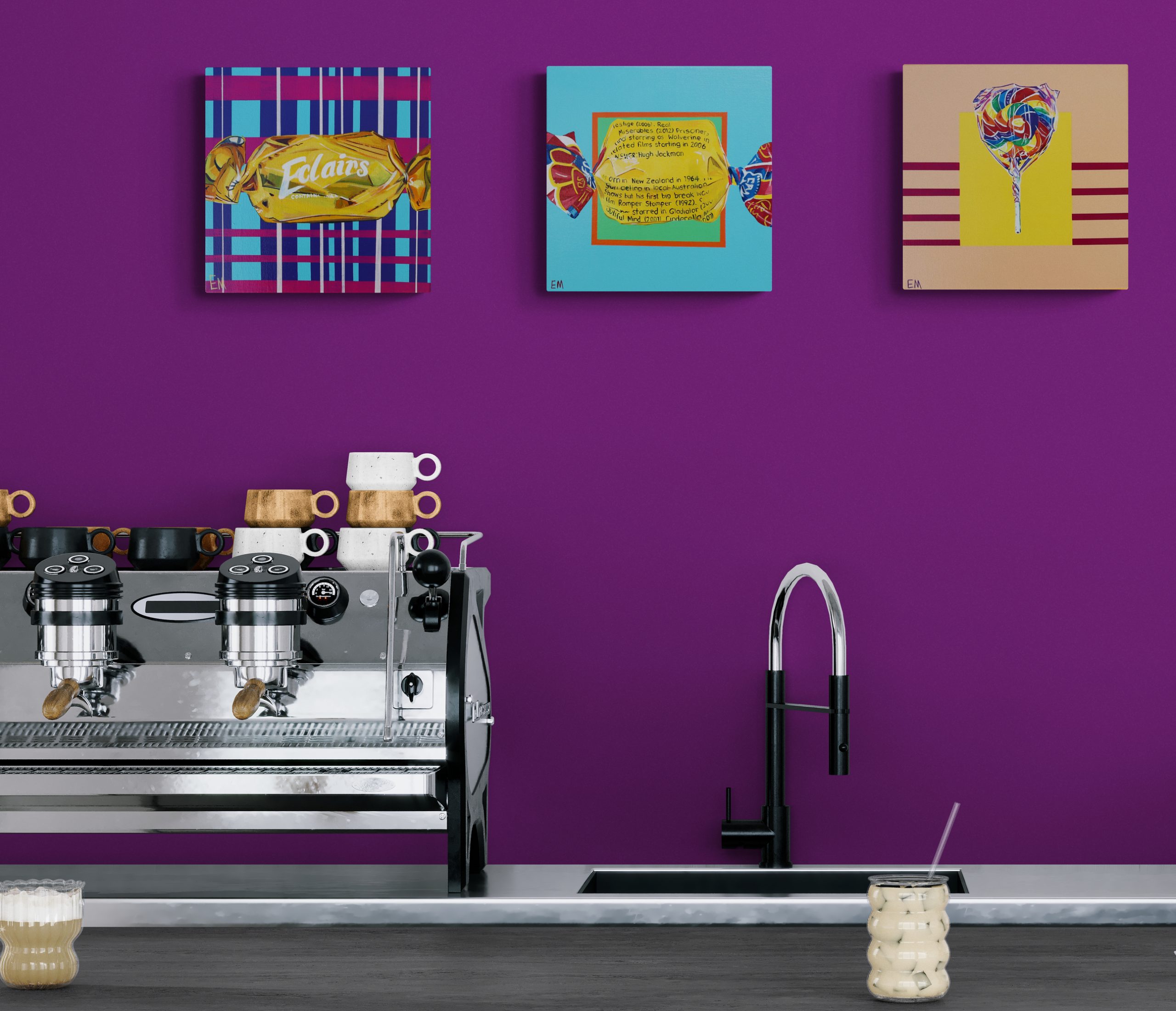 Close Up Of A Café Counter