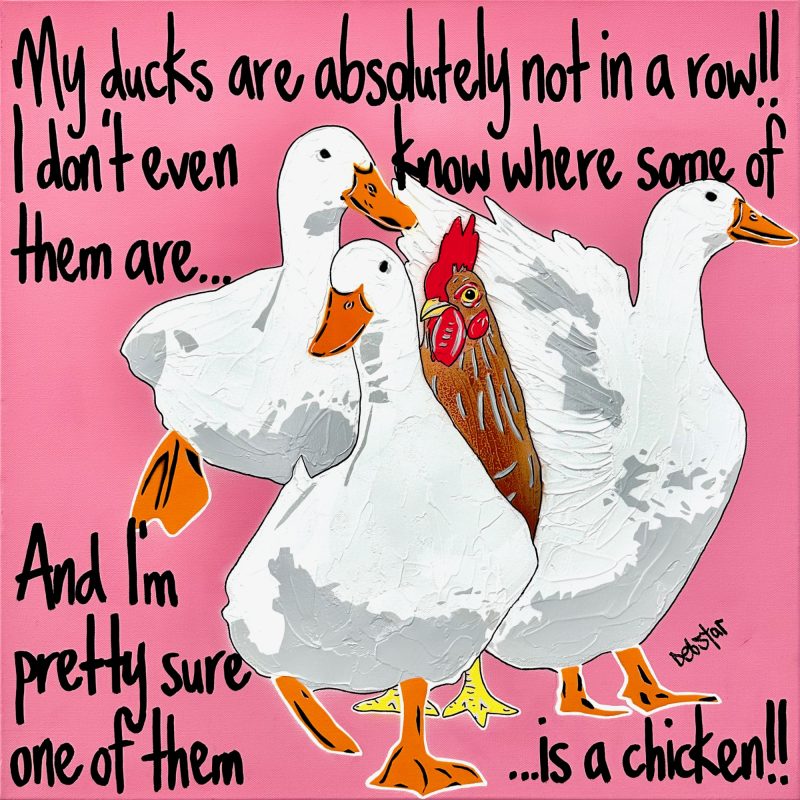 Ducks in a Row Pink Chicken