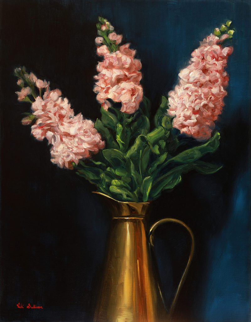 Stocks in antique jug