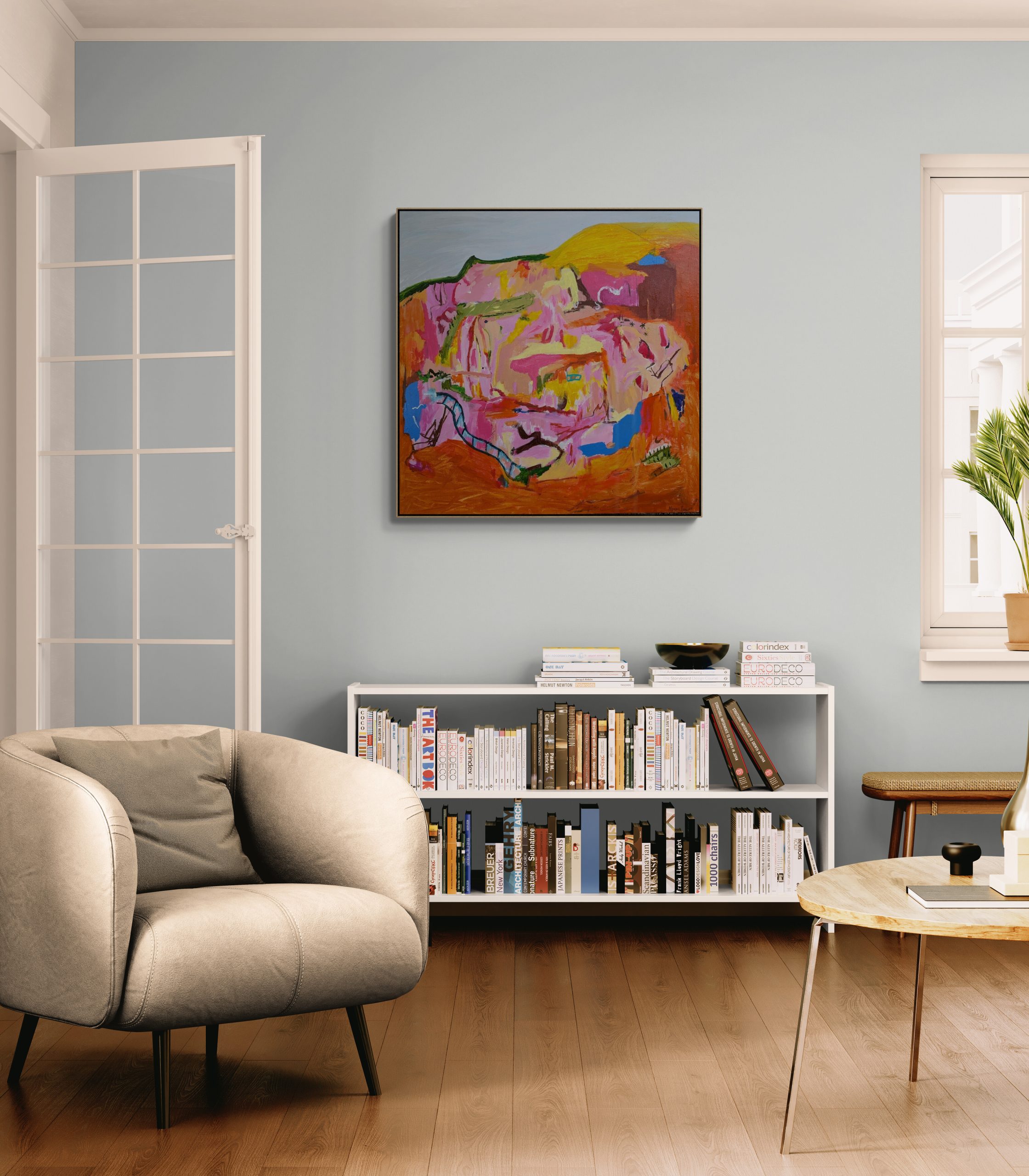 Classic Living Room With A Fancy Armchair (1)