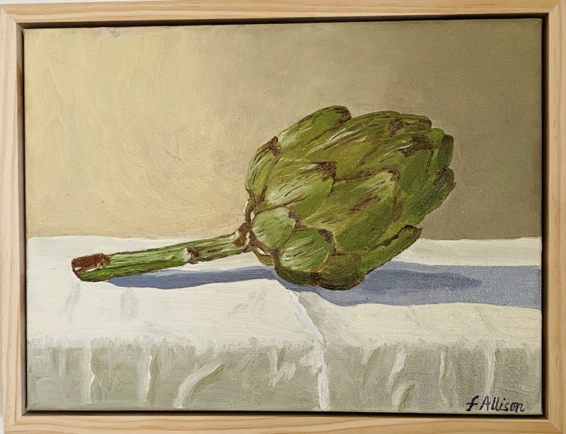 Fresh Artichoke on Linen