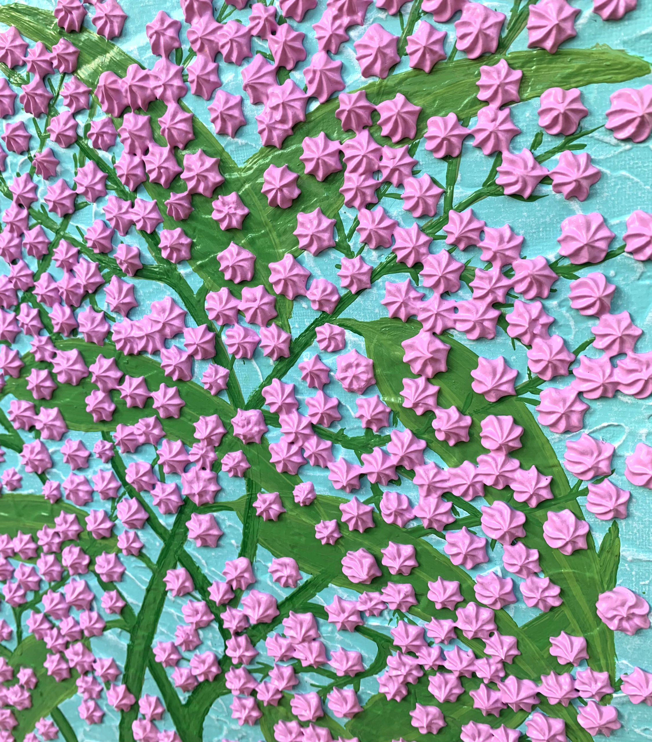 Close Up 2 Pink Wattle Flowers In A Vase Miranda Lloyd Art Bluethumb