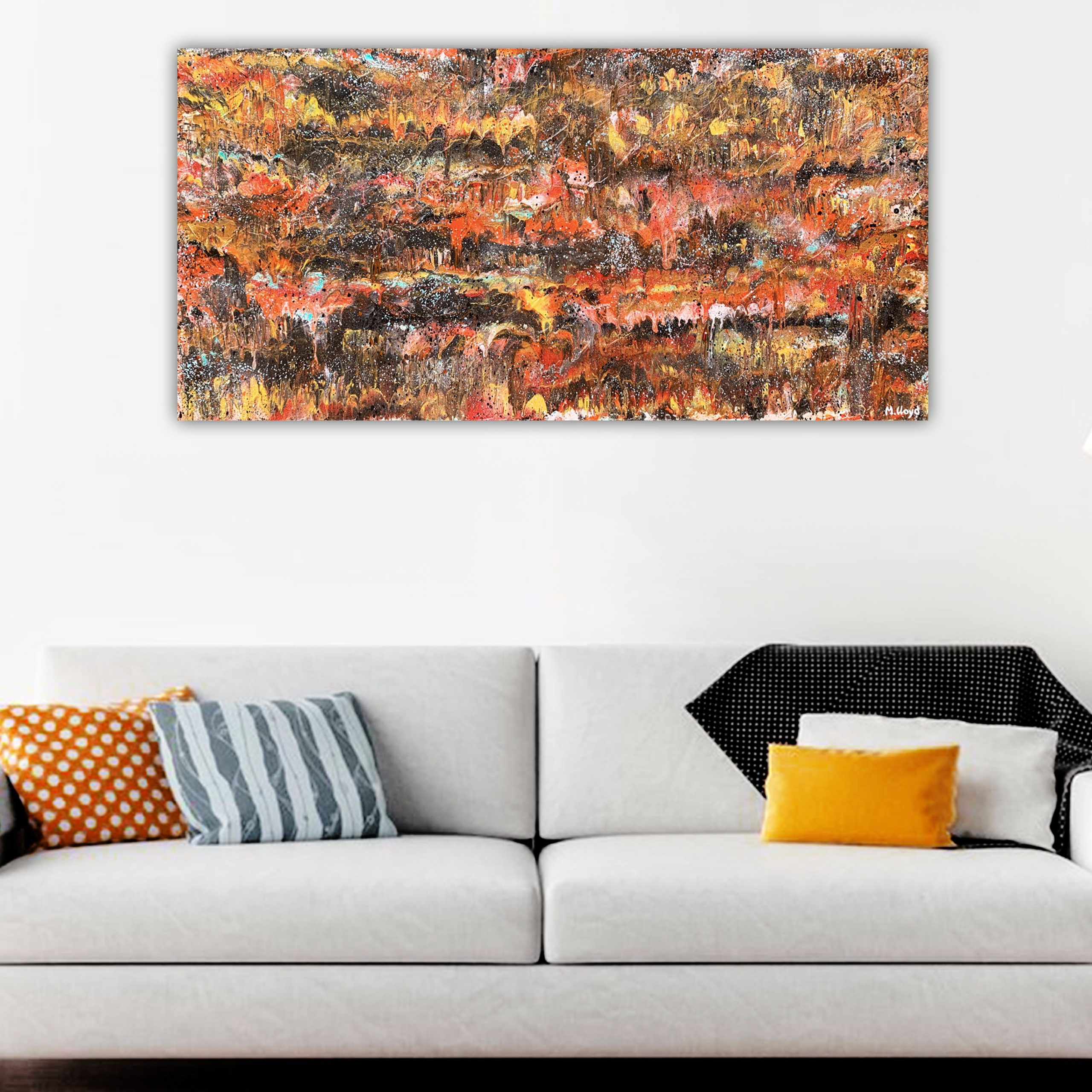 Lounge 3 Abstract Outback Australia Rustic Earth