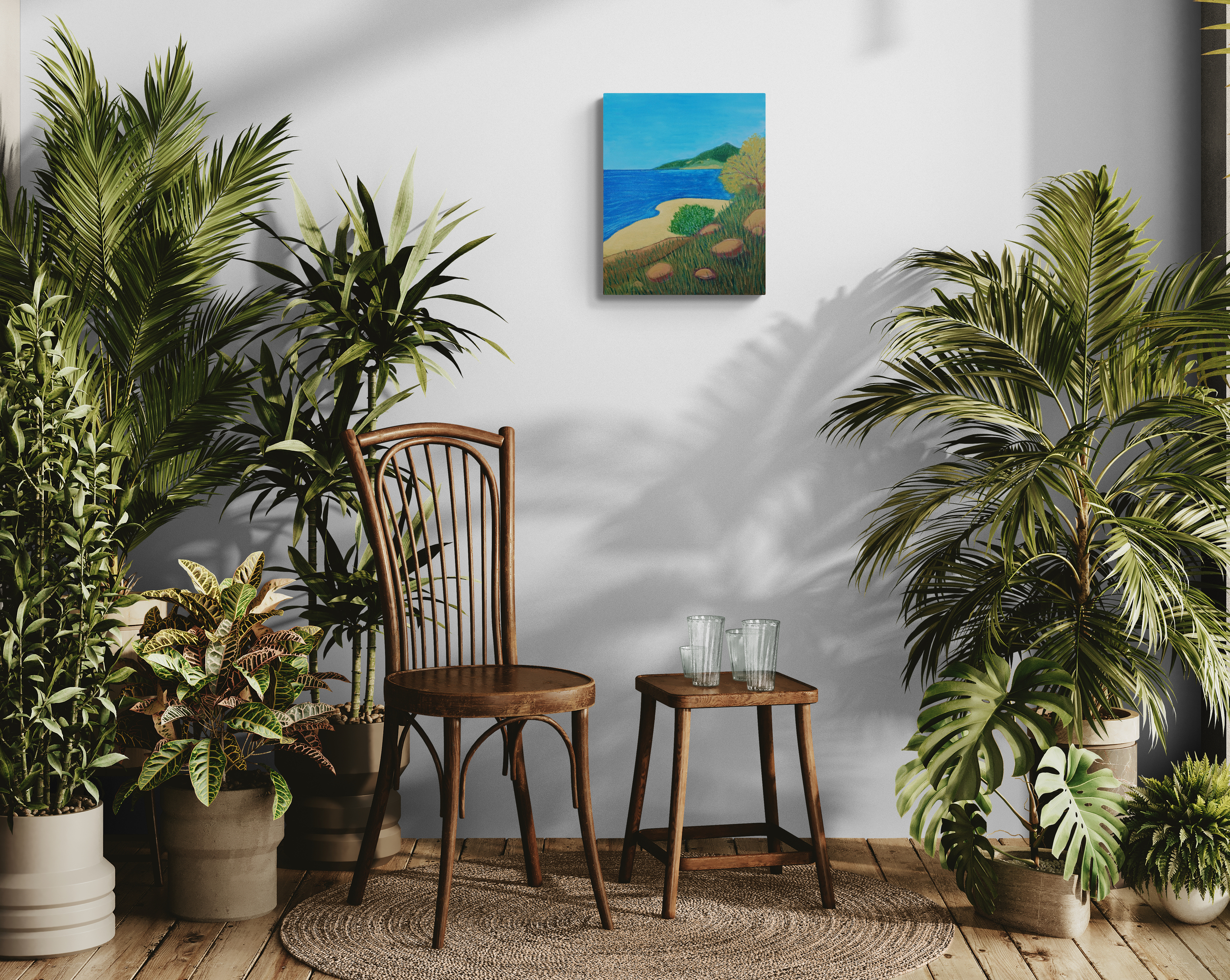 Warm Room Filled With Tropical Plants