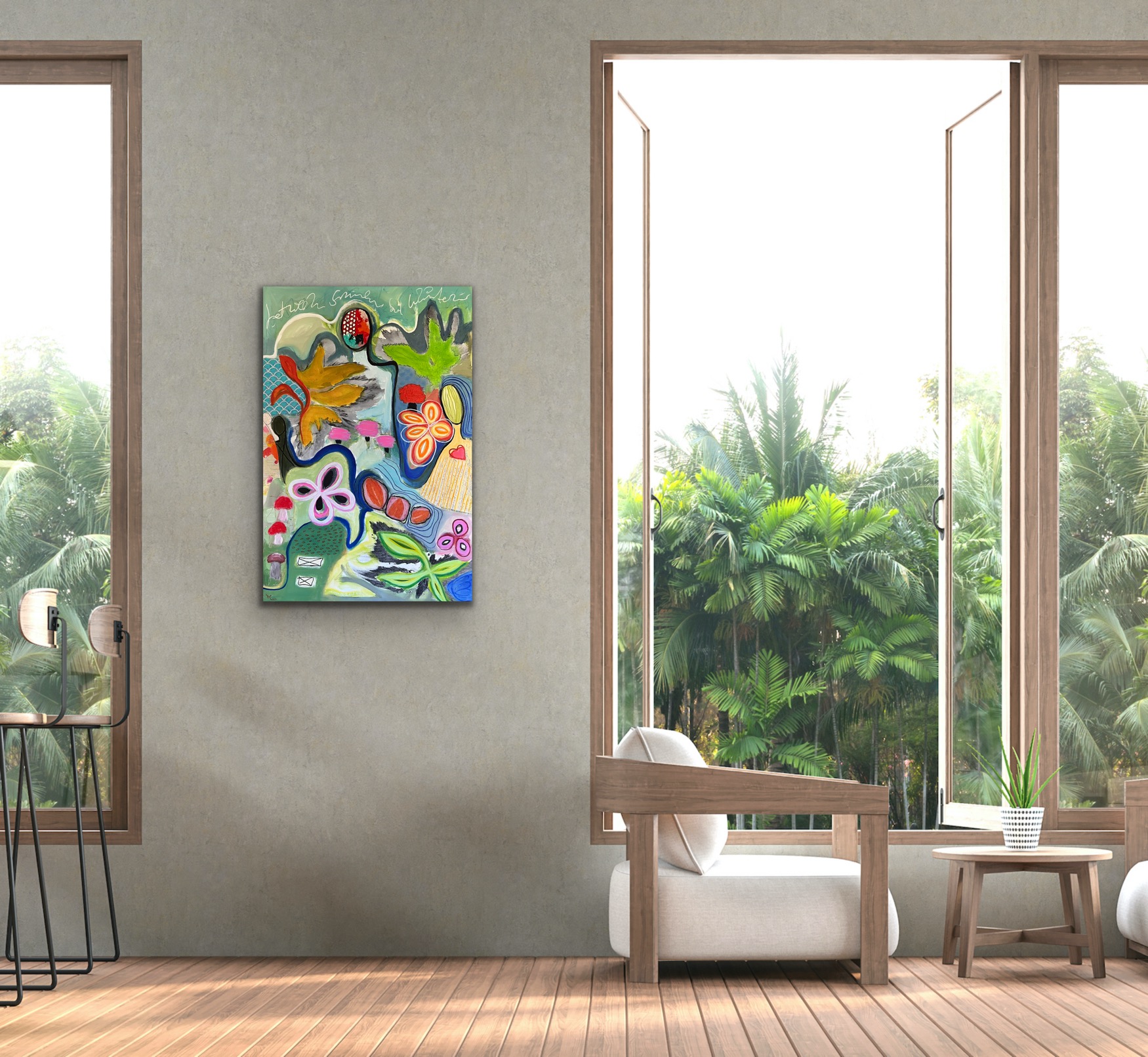 Letters From Autumn Insitu Grey Wall