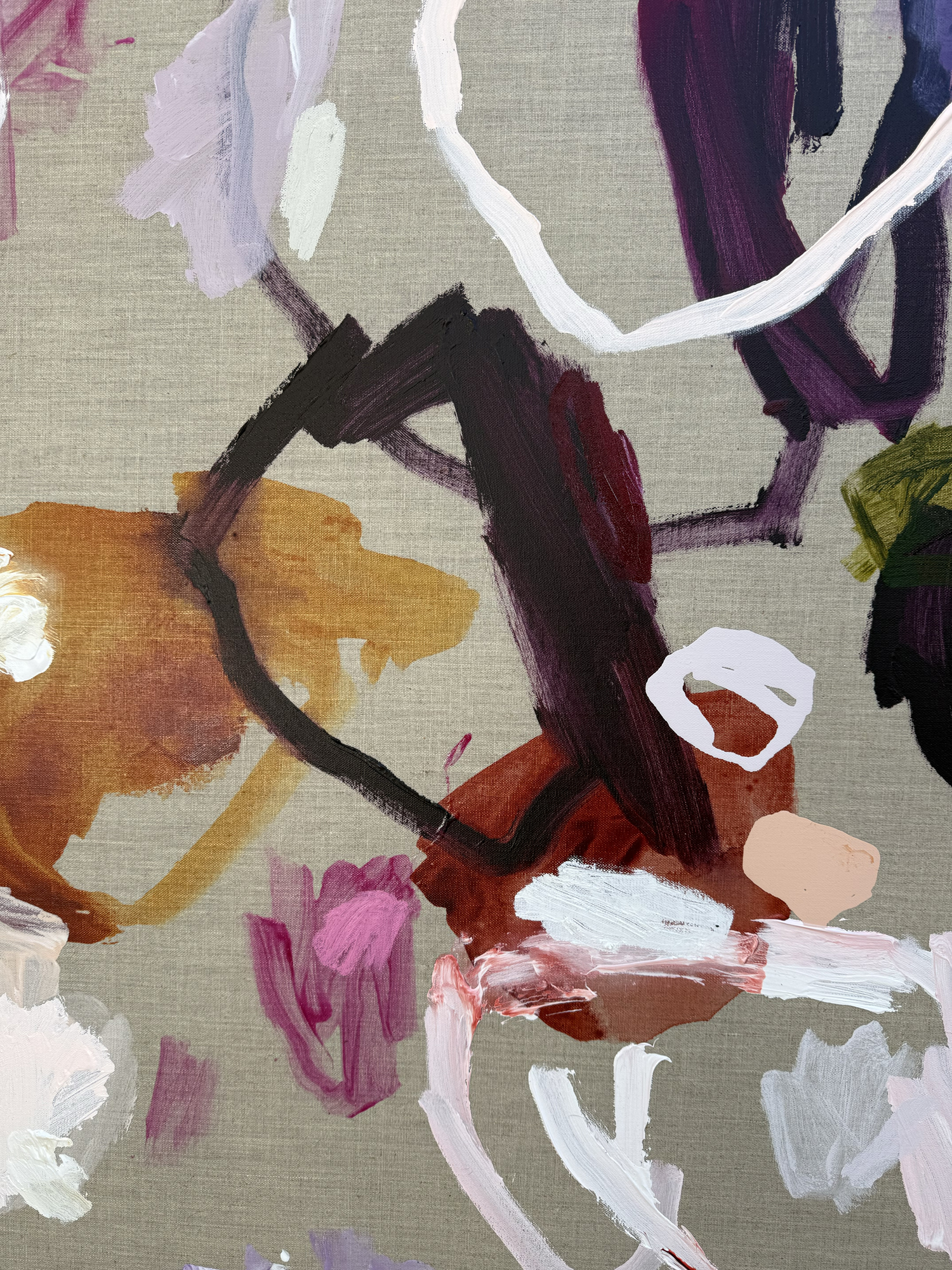 Australian Artist Rebecca Koerting Hey Stranger Abstract Painting 503 W