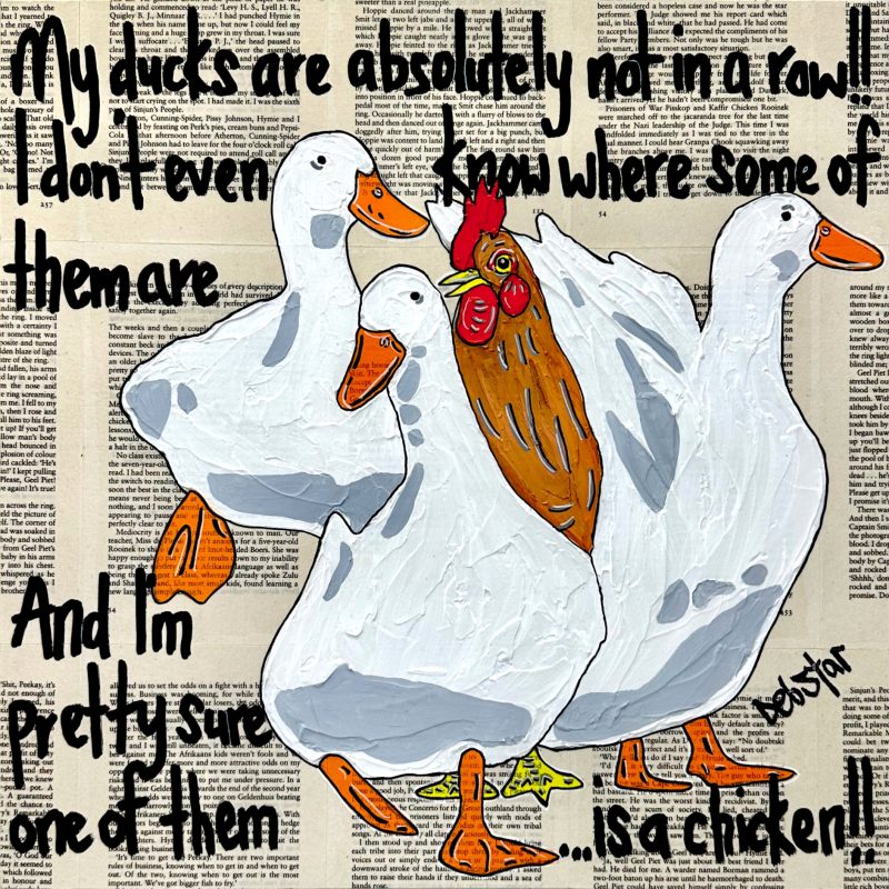 Ducks in a Row Chicken Book Pages