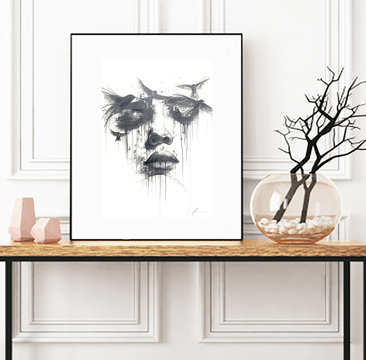 Sydney Artist Leni Kae Spirit Of Birds Framed