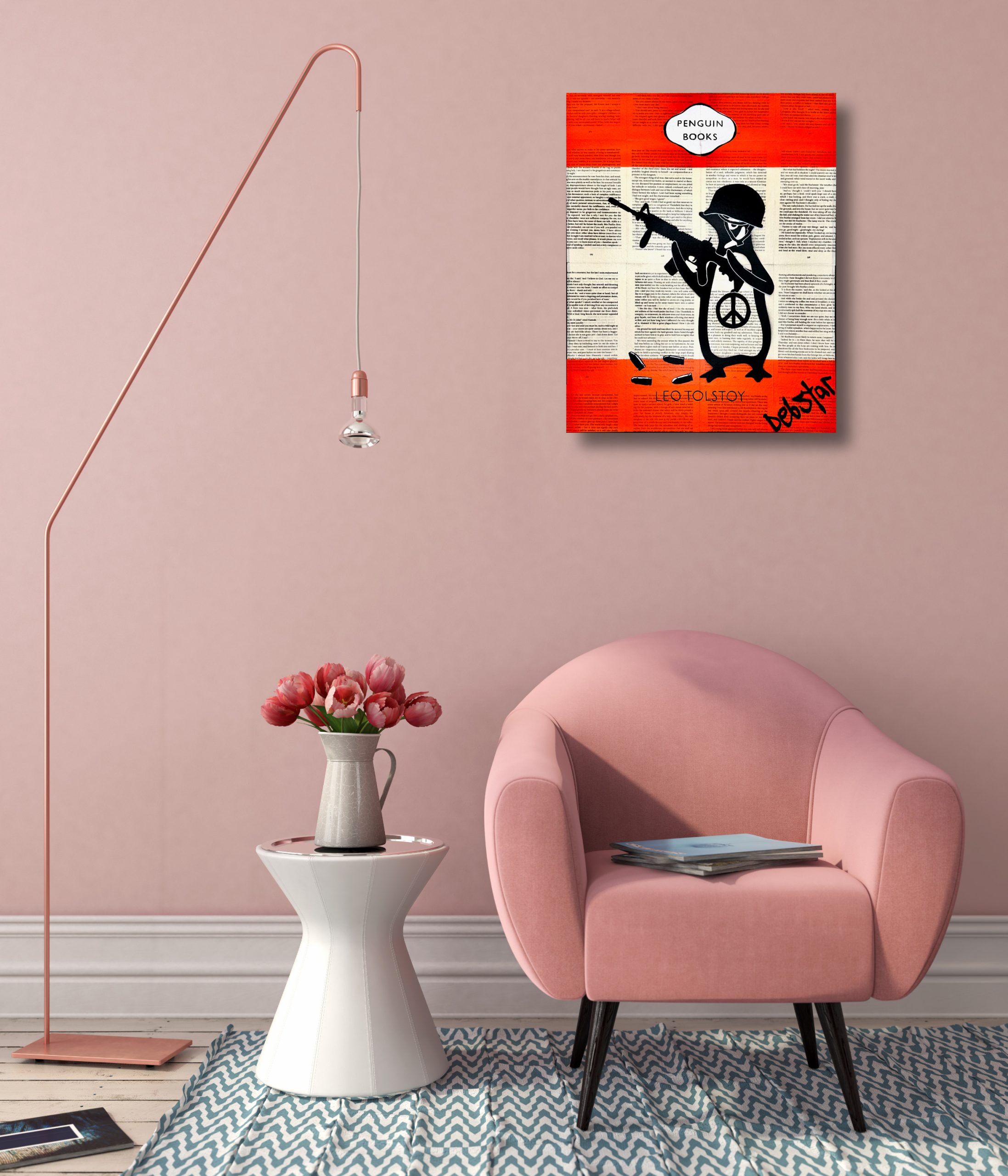 Penguin Books War And Peace 2 Pop Art Deborah Lang Art Urban Canvas 4