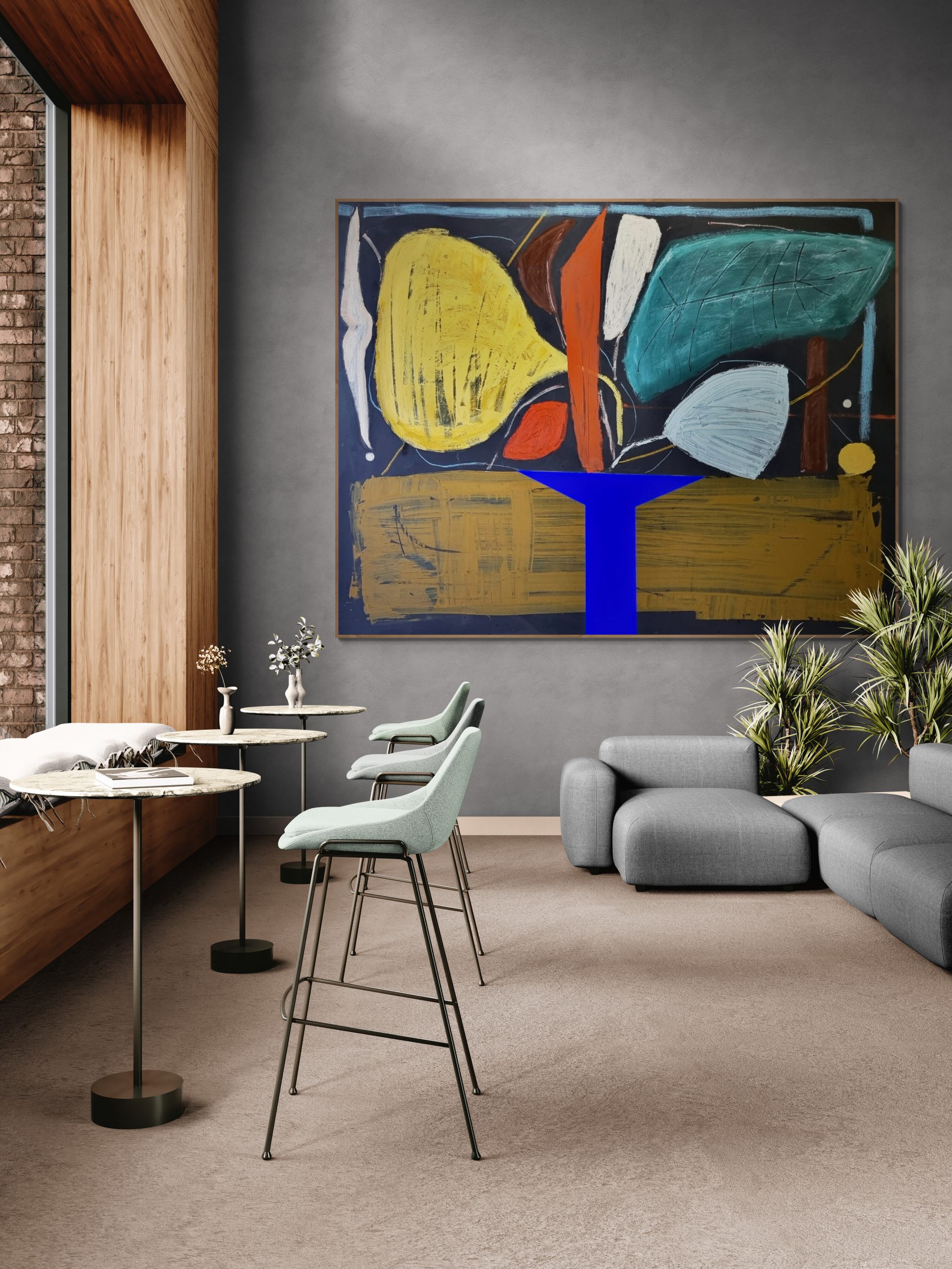 Modern Bar Interior With Sofa 4