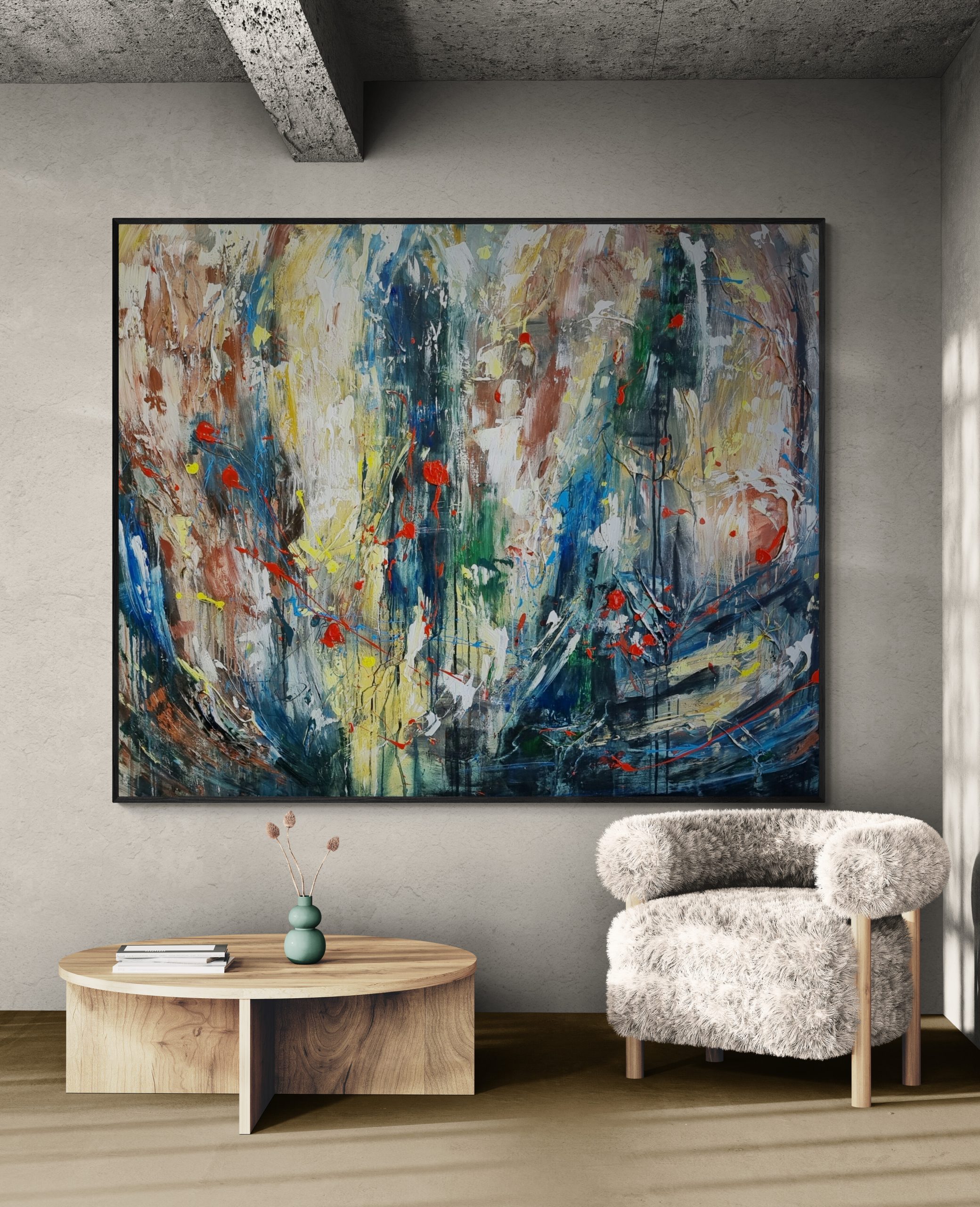 Minimal Industrial Style Living Room 10