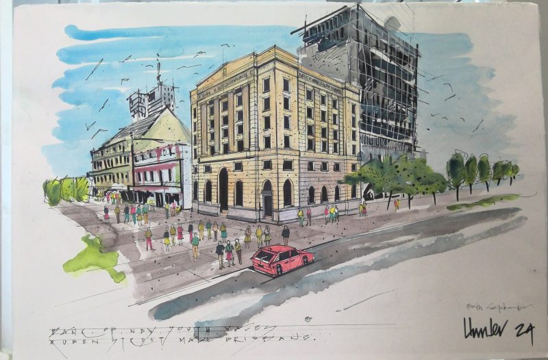 The Bank of New South Wales (Westpac) building Brisbane