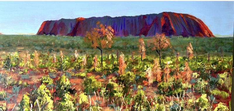 The rock getting ready to glow