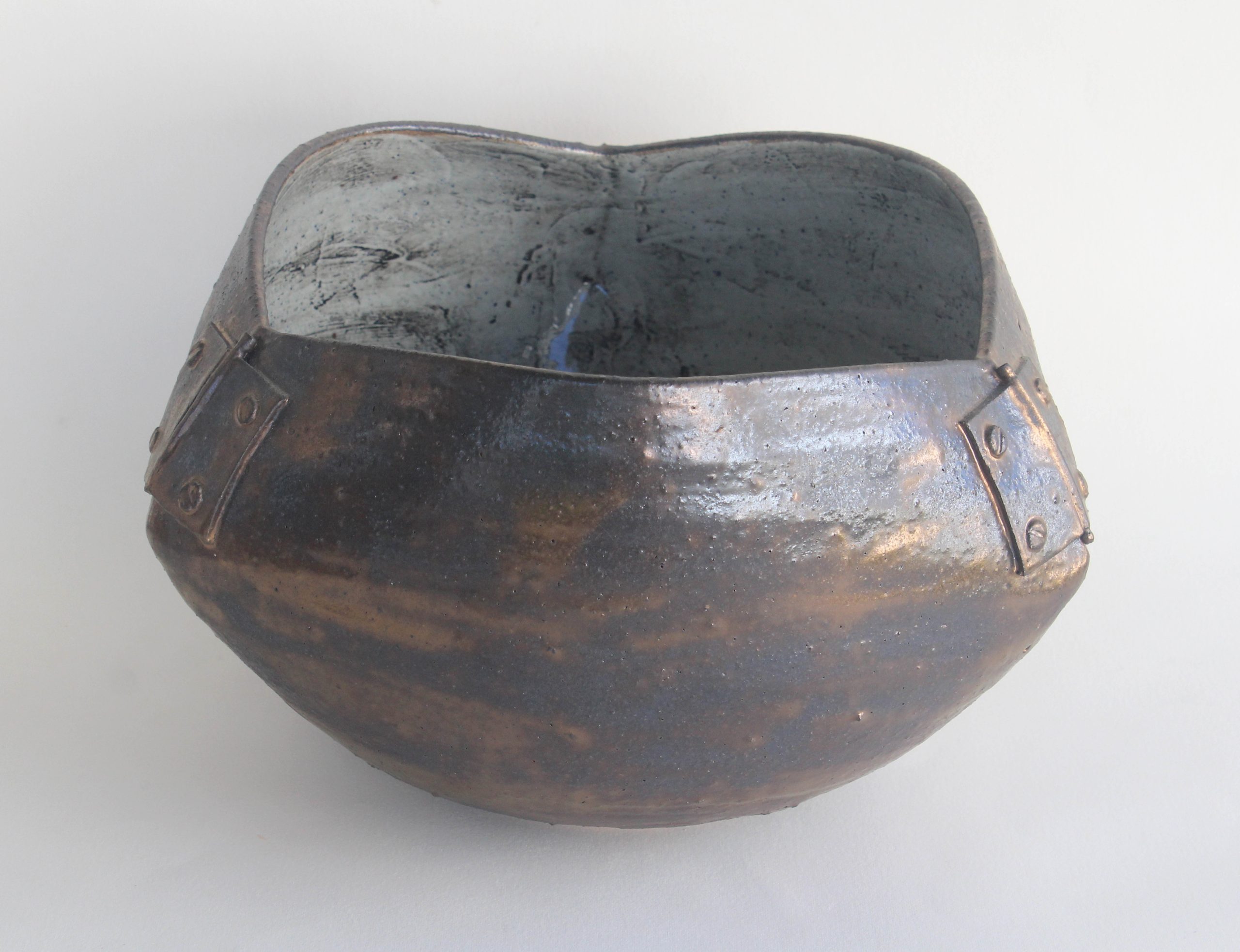 Bronze Hinged Bowl 1 Carol Forster Art Lovers Australia